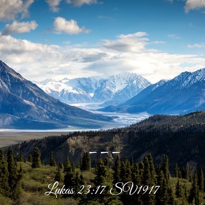Picture 03 - Lukas 23:17 SV1917 -  - Bible Verse Picture
