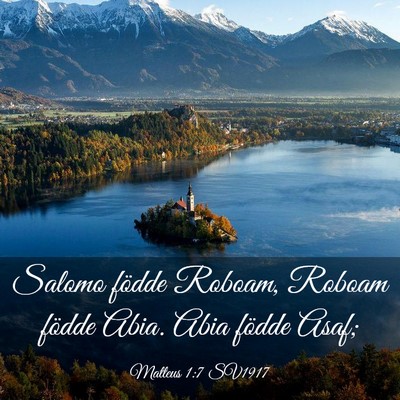 Picture 03 - Matteus 1:7 SV1917 - Salomo födde Roboam, Roboam födde Abia. Abia - Bible Verse Picture