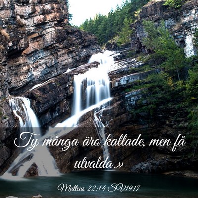 Picture 03 - Matteus 22:14 SV1917 - Ty många äro kallade, men få - Bible Verse Picture