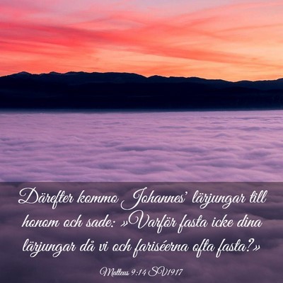 Picture 03 - Matteus 9:14 SV1917 - Därefter kommo Johannes' lärjungar till honom - Bible Verse Picture
