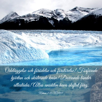 Picture 03 - Nahum 2:10 SV1917 - Ödeläggelse och förödelse och förstörelse! - Bible Verse Picture