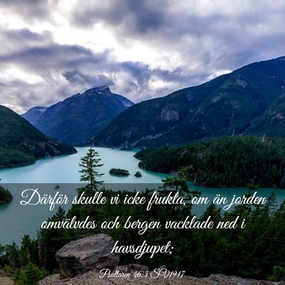 Picture 03 - Psaltaren 46:3 SV1917 - Därför skulle vi icke frukta, om än jorden - Bible Verse Picture