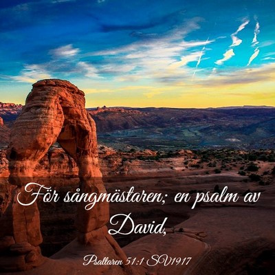 Picture 03 - Psaltaren 51:1 SV1917 - För sångmästaren; en psalm av - Bible Verse Picture