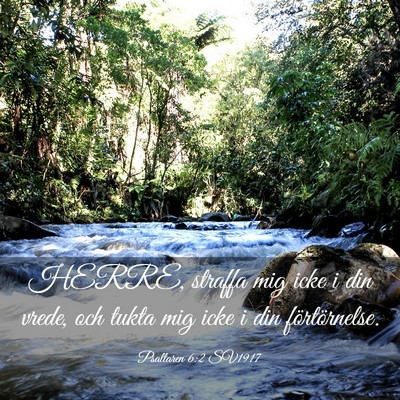 Picture 03 - Psaltaren 6:2 SV1917 - HERRE, straffa mig icke i din vrede, och tukta - Bible Verse Picture