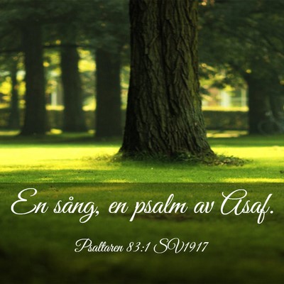 Picture 03 - Psaltaren 83:1 SV1917 - En sång, en psalm av - Bible Verse Picture