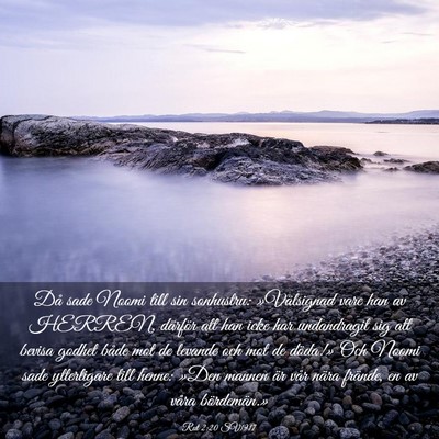 Picture 03 - Rut 2:20 SV1917 - Då sade Noomi till sin sonhustru: »Välsignad - Bible Verse Picture