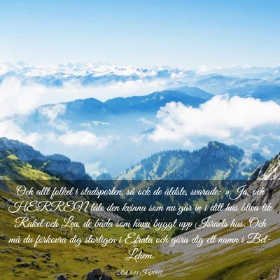 Picture 03 - Rut 4:11 SV1917 - Och allt folket i stadsporten, så ock de - Bible Verse Picture