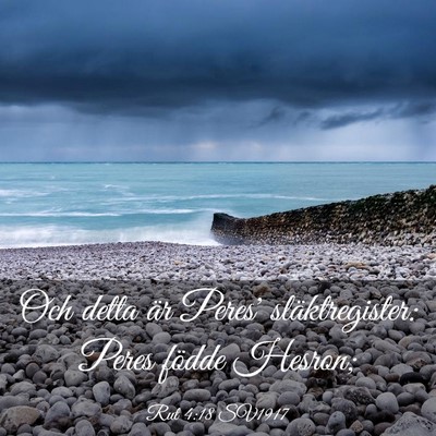 Picture 03 - Rut 4:18 SV1917 - Och detta är Peres' släktregister: Peres födde - Bible Verse Picture