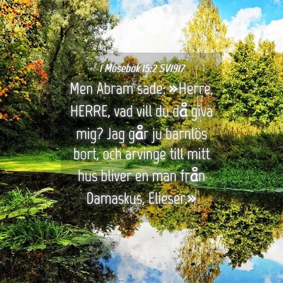 Picture 04 - 1 Mosebok 15:2 SV1917 - Men Abram sade: »Herre, HERRE, vad vill du då - Bible Verse Picture