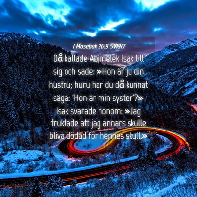 Picture 04 - 1 Mosebok 26:9 SV1917 - Då kallade Abimelek Isak till sig och sade: - Bible Verse Picture