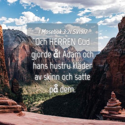 Picture 04 - 1 Mosebok 3:21 SV1917 - Och HERREN Gud gjorde åt Adam och hans hustru - Bible Verse Picture
