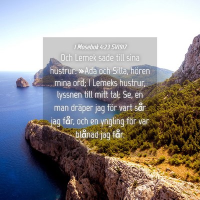 Picture 04 - 1 Mosebok 4:23 SV1917 - Och Lemek sade till sina hustrur: »Ada och - Bible Verse Picture
