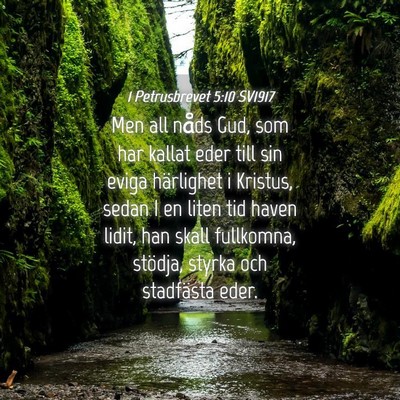 Picture 04 - 1 Petrusbrevet 5:10 SV1917 - Men all nåds Gud, som har kallat eder till sin - Bible Verse Picture