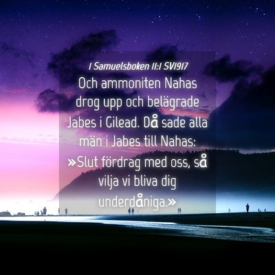 Picture 04 - 1 Samuelsboken 11:1 SV1917 - Och ammoniten Nahas drog upp och belägrade Jabes - Bible Verse Picture