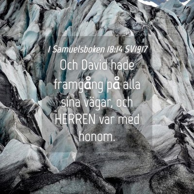Picture 04 - 1 Samuelsboken 18:14 SV1917 - Och David hade framgång på alla sina vägar, - Bible Verse Picture