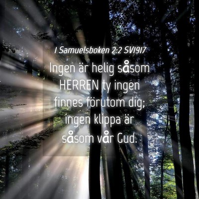Picture 04 - 1 Samuelsboken 2:2 SV1917 - Ingen är helig såsom HERREN ty ingen finnes - Bible Verse Picture