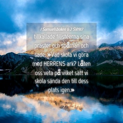 Picture 04 - 1 Samuelsboken 6:2 SV1917 - tillkallade filistéerna sina präster och - Bible Verse Picture