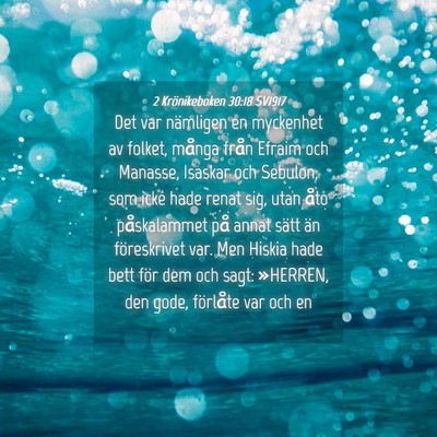 Picture 04 - 2 Krönikeboken 30:18 SV1917 - Det var nämligen en myckenhet av folket, många - Bible Verse Picture
