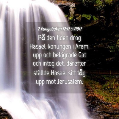 Picture 04 - 2 Kungaboken 12:17 SV1917 - På den tiden drog Hasael, konungen i Aram, upp - Bible Verse Picture