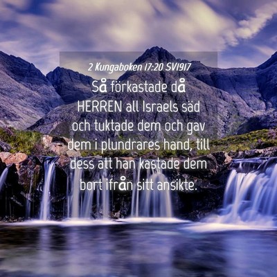 Picture 04 - 2 Kungaboken 17:20 SV1917 - Så förkastade då HERREN all Israels säd och - Bible Verse Picture