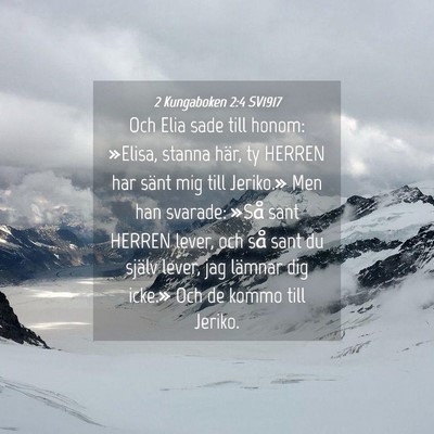 Picture 04 - 2 Kungaboken 2:4 SV1917 - Och Elia sade till honom: »Elisa, stanna här, - Bible Verse Picture