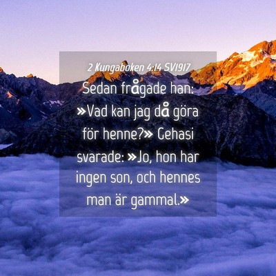 Picture 04 - 2 Kungaboken 4:14 SV1917 - Sedan frågade han: »Vad kan jag då göra för - Bible Verse Picture