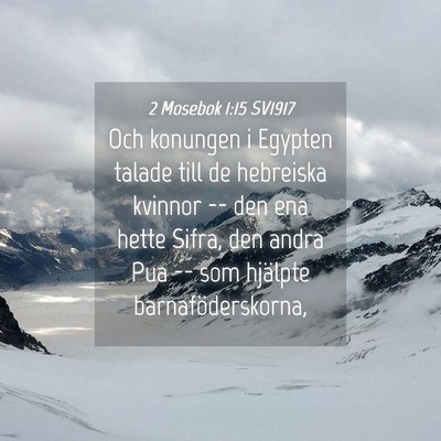 Picture 04 - 2 Mosebok 1:15 SV1917 - Och konungen i Egypten talade till de hebreiska - Bible Verse Picture