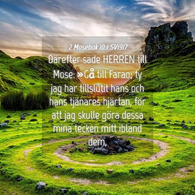 Picture 04 - 2 Mosebok 10:1 SV1917 - Därefter sade HERREN till Mose: »Gå till - Bible Verse Picture
