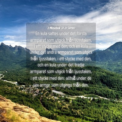 Picture 04 - 2 Mosebok 37:21 SV1917 - En kula sattes under det första armparet som - Bible Verse Picture