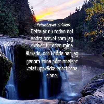 Picture 04 - 2 Petrusbrevet 3:1 SV1917 - Detta är nu redan det andra brevet som jag - Bible Verse Picture