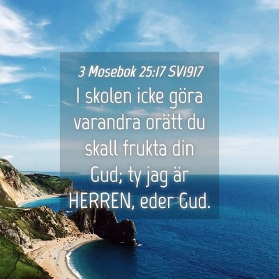 Picture 04 - 3 Mosebok 25:17 SV1917 - I skolen icke göra varandra orätt du skall - Bible Verse Picture