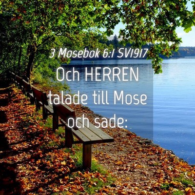 Picture 04 - 3 Mosebok 6:1 SV1917 - Och HERREN talade till Mose och - Bible Verse Picture