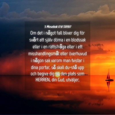 Picture 04 - 5 Mosebok 17:8 SV1917 - Om det i något fall bliver dig för svårt att - Bible Verse Picture