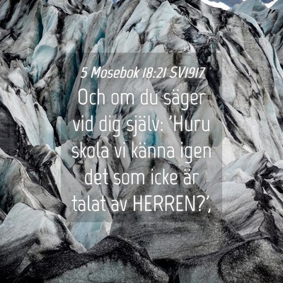 Picture 04 - 5 Mosebok 18:21 SV1917 - Och om du säger vid dig själv: 'Huru skola vi - Bible Verse Picture