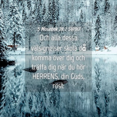 Picture 04 - 5 Mosebok 28:2 SV1917 - Och alla dessa välsignelser skola då komma - Bible Verse Picture