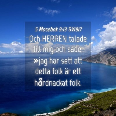 Picture 04 - 5 Mosebok 9:13 SV1917 - Och HERREN talade till mig och sade: »jag har - Bible Verse Picture