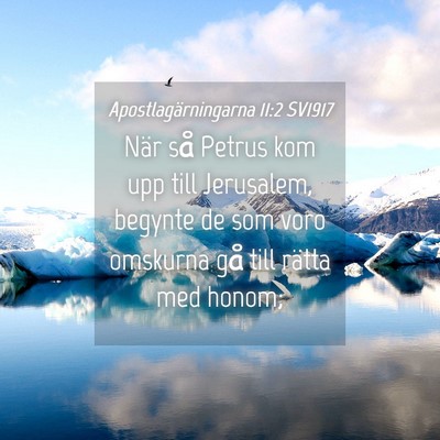 Picture 04 - Apostlagärningarna 11:2 SV1917 - När så Petrus kom upp till Jerusalem, begynte - Bible Verse Picture