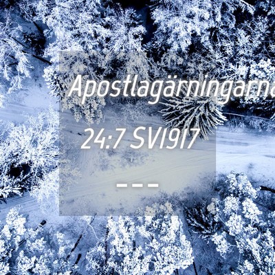 Picture 04 - Apostlagärningarna 24:7 SV1917 -  - Bible Verse Picture