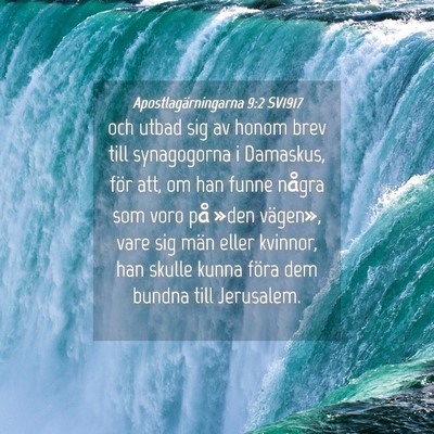 Picture 04 - Apostlagärningarna 9:2 SV1917 - och utbad sig av honom brev till synagogorna i - Bible Verse Picture