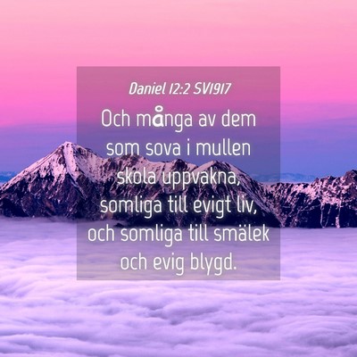 Picture 04 - Daniel 12:2 SV1917 - Och många av dem som sova i mullen skola - Bible Verse Picture