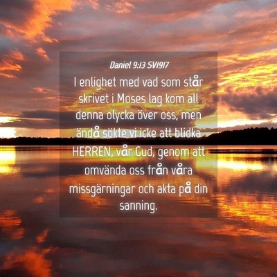 Picture 04 - Daniel 9:13 SV1917 - I enlighet med vad som står skrivet i Moses lag - Bible Verse Picture