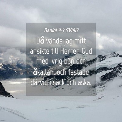 Picture 04 - Daniel 9:3 SV1917 - Då vände jag mitt ansikte till Herren Gud med - Bible Verse Picture