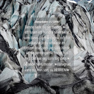 Picture 04 - Domarboken 17:2 SV1917 - Denne sade till sin moder: »De ett tusen ett - Bible Verse Picture