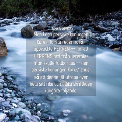 Picture 04 - Esra 1:1 SV1917 - Men i den persiske konungen Kores' första - Bible Verse Picture