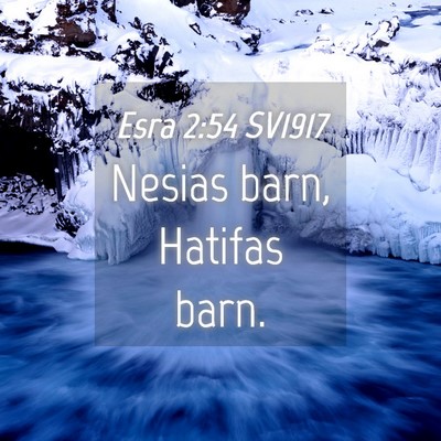 Picture 04 - Esra 2:54 SV1917 - Nesias barn, Hatifas - Bible Verse Picture