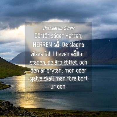 Picture 04 - Hesekiel 11:7 SV1917 - Därför säger Herren, HERREN så: De slagna - Bible Verse Picture