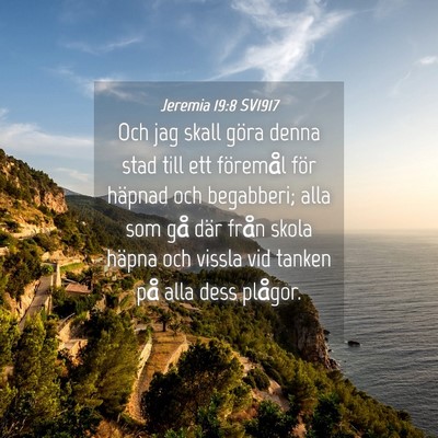 Picture 04 - Jeremia 19:8 SV1917 - Och jag skall göra denna stad till ett föremål - Bible Verse Picture