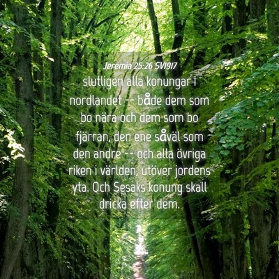 Picture 04 - Jeremia 25:26 SV1917 - slutligen alla konungar i nordlandet -- både dem - Bible Verse Picture