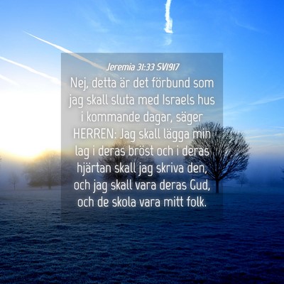 Picture 04 - Jeremia 31:33 SV1917 - Nej, detta är det förbund som jag skall sluta - Bible Verse Picture