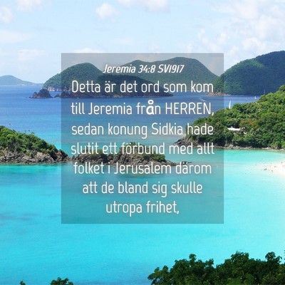 Picture 04 - Jeremia 34:8 SV1917 - Detta är det ord som kom till Jeremia från - Bible Verse Picture